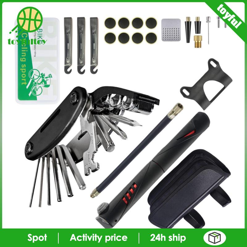 Bộ Dụng Cụ Sửa Chữa Lốp Xe Đạp Thiết Kế Nhỏ Gọn Tiện Lợi