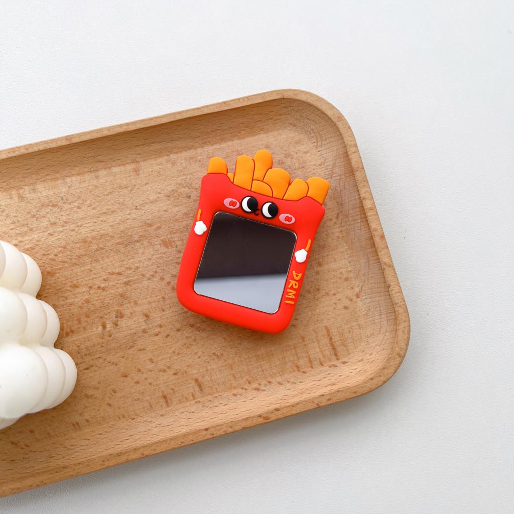 Hoạt Hình Disney Tròn Donut Họa Tiết Trang Điểm Gương Giá Đỡ Điện Thoại Hàn Quốc Đứng Nhẫn Cho Samsung Mobilephone