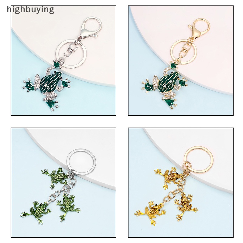 Móc Khóa Hình Ếch Đính Đá Dễ Thương