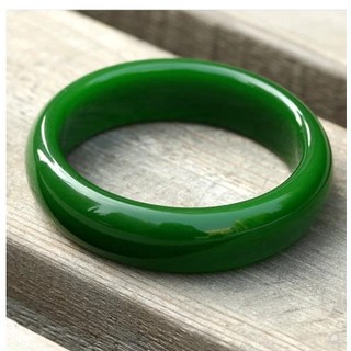 Xinjiang Jade Bracelet Green Women's Spinach Green Jade Bracelet Cheap CX