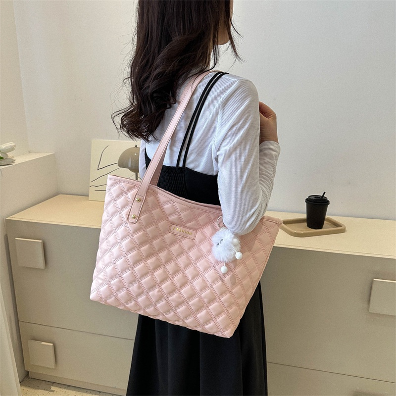 Túi Xách JASMIN NOIR Đeo Vai Hình Vuông Cỡ Lớn Họa Tiết Kẻ Sọc Thiết Kế Đơn Giản Thời Trang Cho Nữ