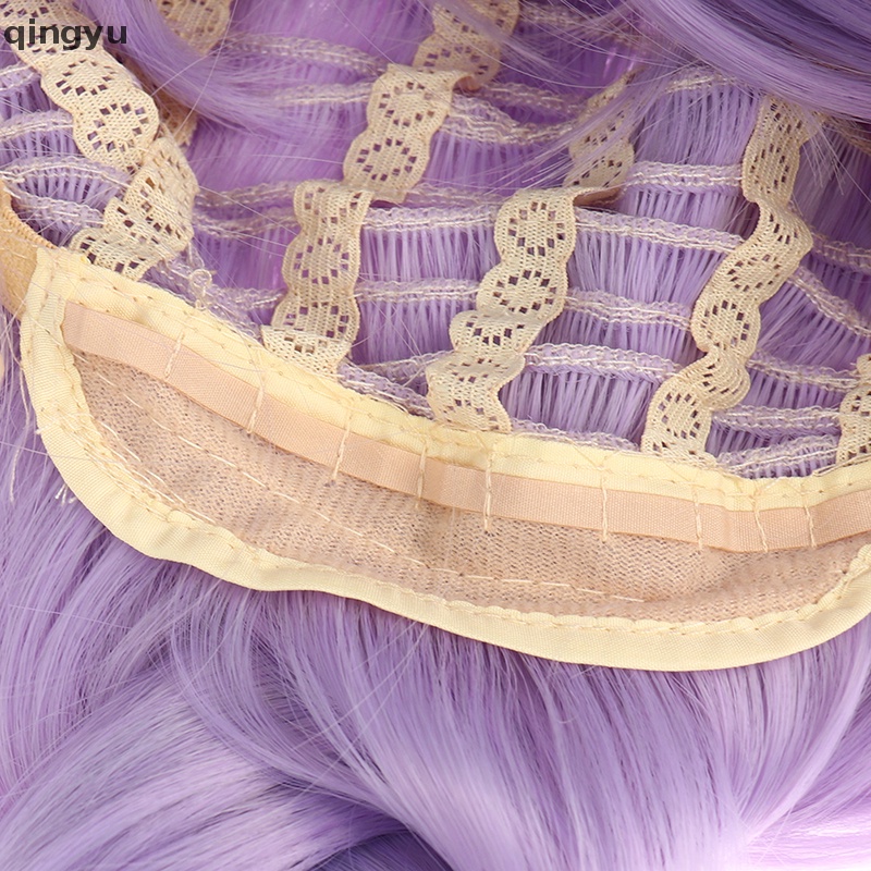 Tóc Giả Bện Màu Tím Nhạt Qiqi Trò Chơi Genshin Va Chạm Qiqi