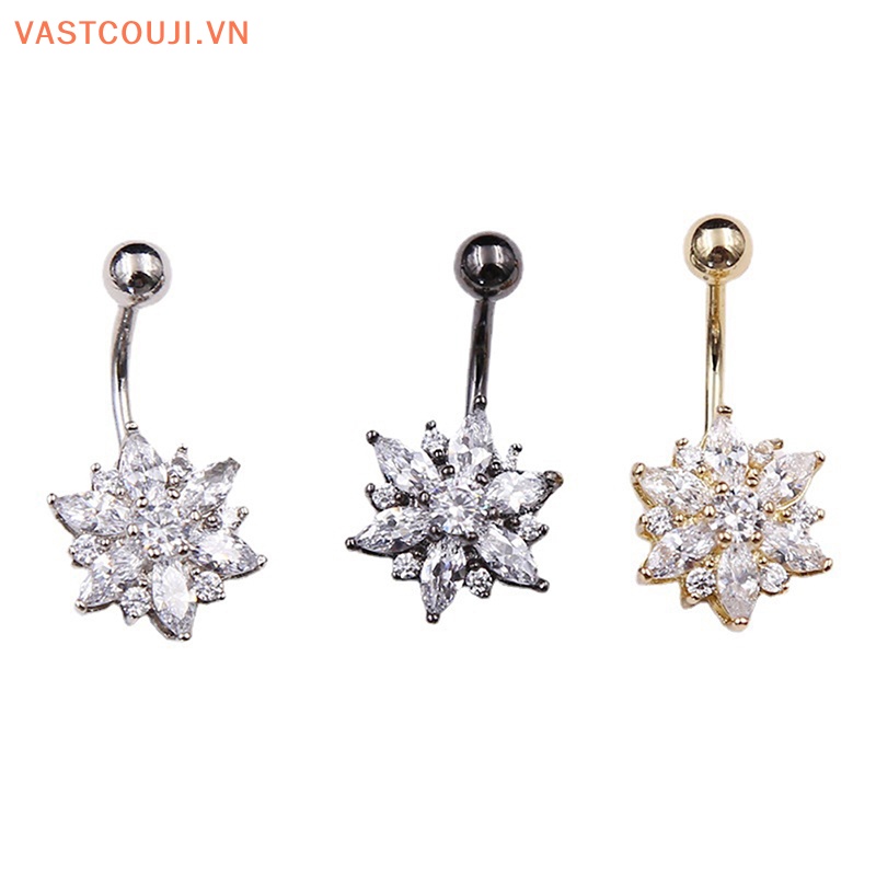 Khuyên Rốn Hình Hoa Đính Đá Pha Lê Gợi Cảm Thời Trang Cho Nữ VN