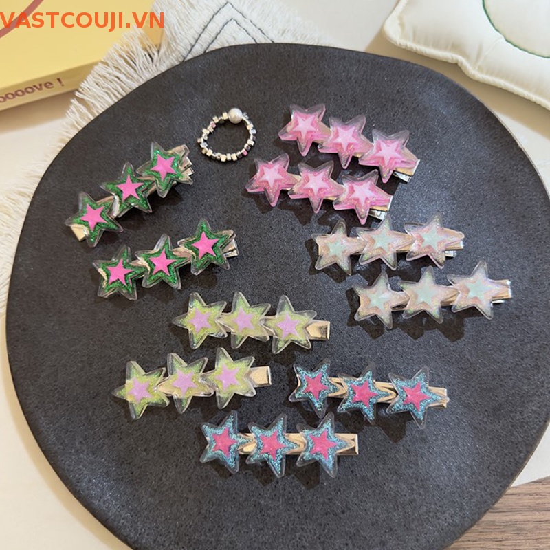 Kẹp Tóc Hình Ngôi Sao Lấp Lánh Thời Trang Cho Nữ VASTJI New Y2K
