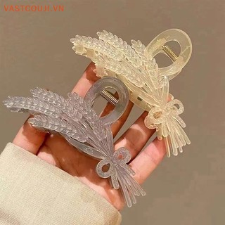Kẹp Tóc Cá Mập Màu Thạch Cỡ Lớn 13cm Cho Nữ