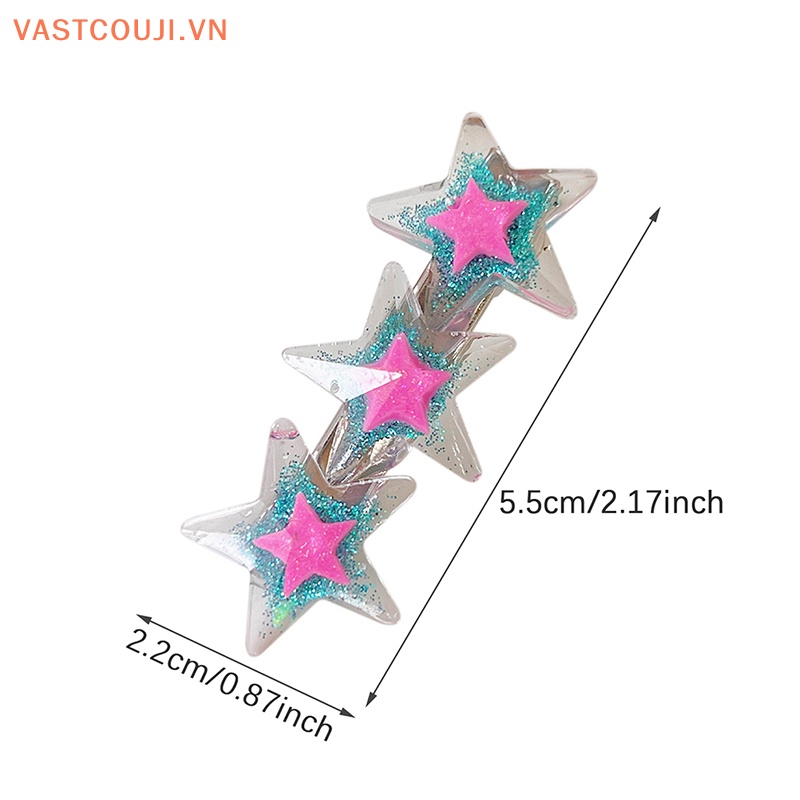 Kẹp Tóc Hình Ngôi Sao Lấp Lánh Thời Trang Cho Nữ VASTJI New Y2K