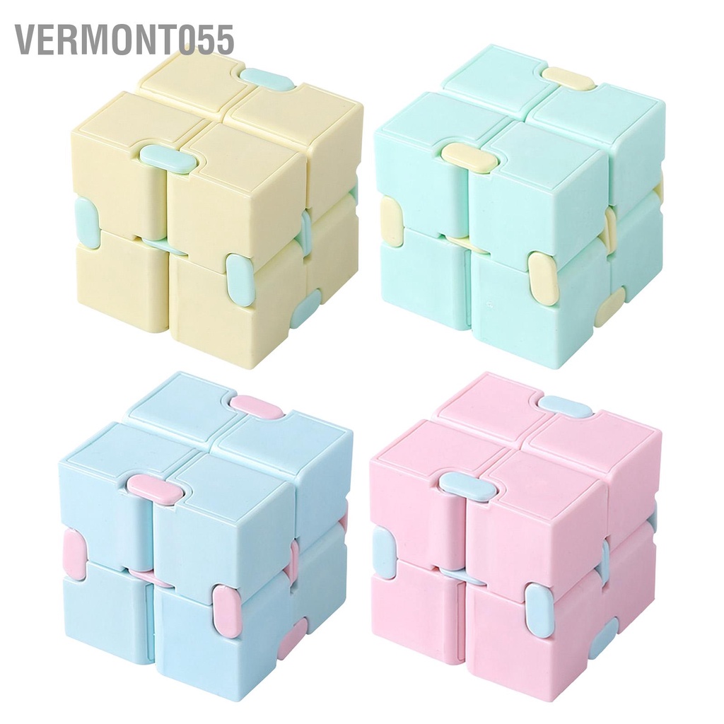 Vermont055 Xếp hình tốc độ Màu Macaron Trẻ em Người lớn Di động Linh hoạt Đầu ngón tay Đồ chơi Phát triển Giáo dục