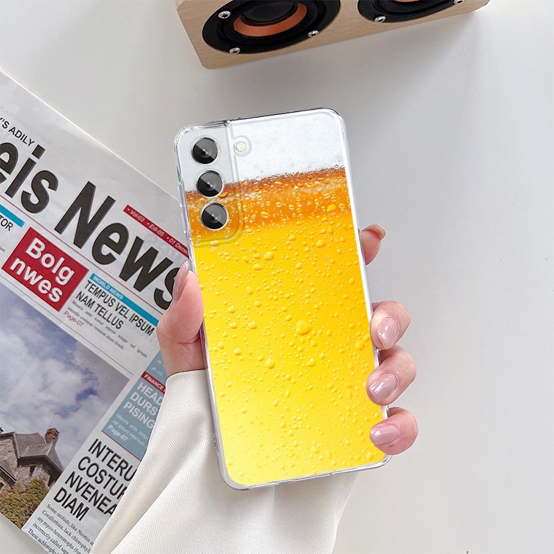Ốp Điện Thoại Silicon Mềm Hình Lon Bia Mùa Hè Cho Samsung S8 S10 S9 S20 S21 S23 Plus S21 FE S22 Ultra Note 9 10 Plus 20 Ultra 5G