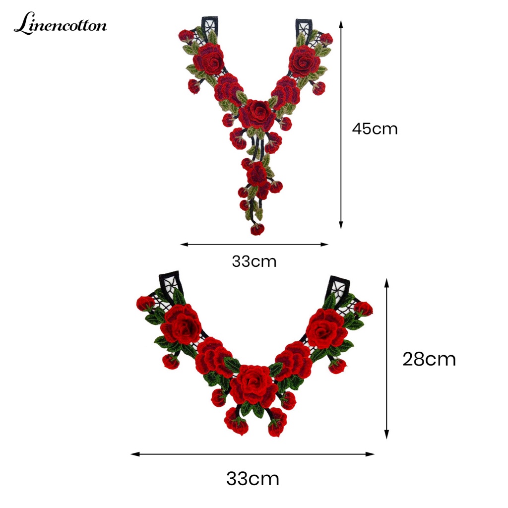 Miếng Vải Cotton Lanh Phối Ren Họa Tiết Hoa Tinh Tế Dùng May Vá Quần Áo Thủ Công