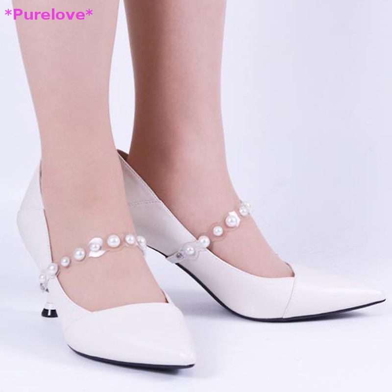 1 Cặp Dây Đeo Giày Cao Gót Co Giãn Chống Rơi Dành Cho Nữ Mới