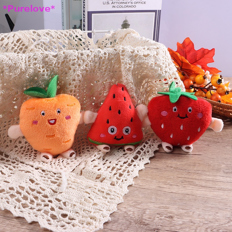 Set 1 / 5 Trái Cây Nhồi Bông 5cm - 10cm Xinh Xắn Dễ Thương