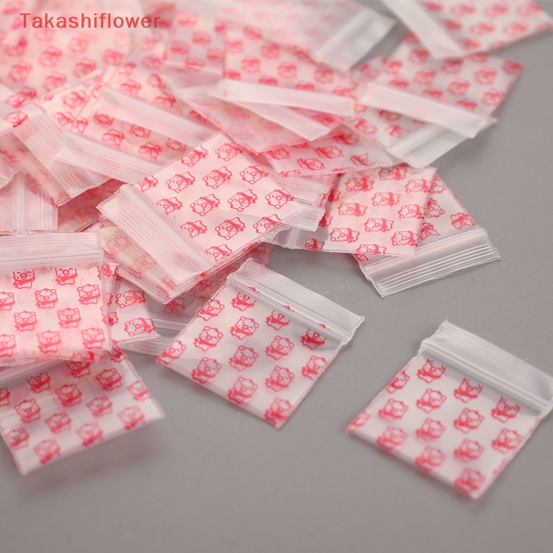 Set 100 Túi Zip Nhựa Mini Đựng Thuốc Tiện Dụng