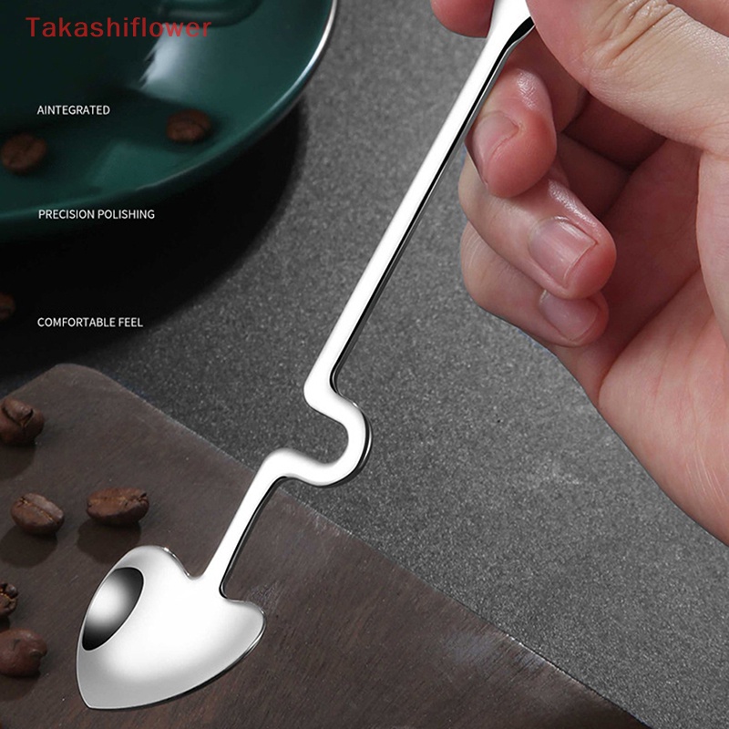 Muỗng Uống Cà Phê Bằng Thép Không Gỉ Đầu Cong