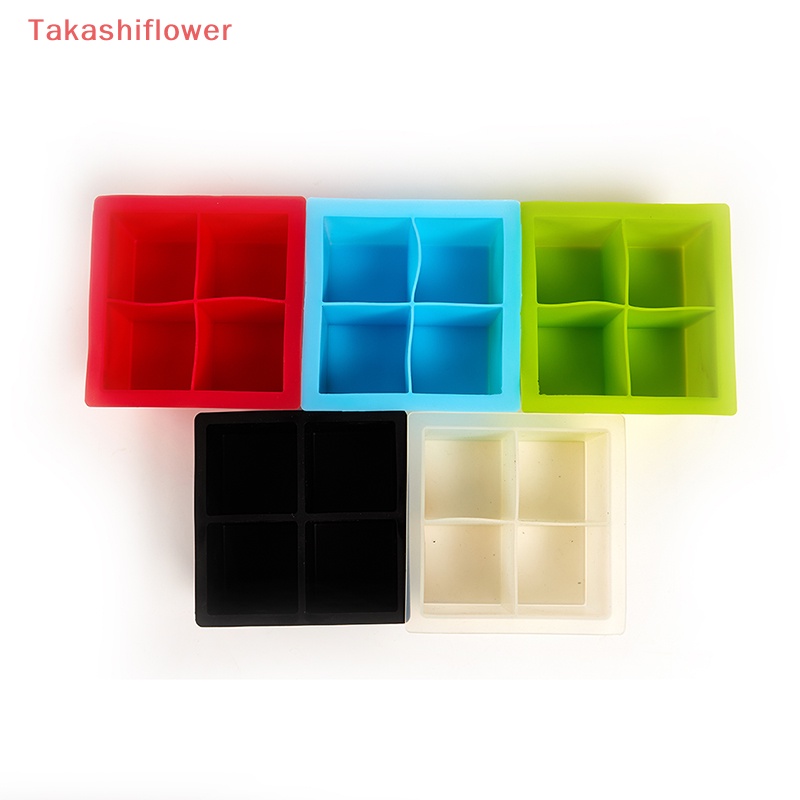 Khuôn Silicone Làm Đá Viên Uống Cocktail 4 Ngăn Tiện Lợi