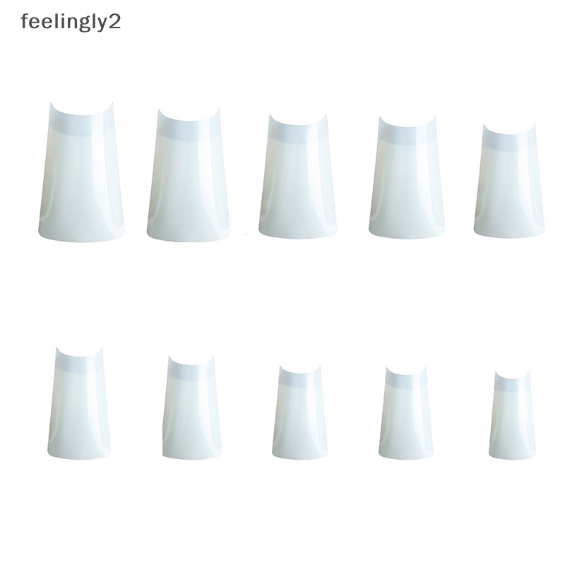 Bộ 500 Móng Tay Giả Ngắn Che Phủ Toàn Diện Bằng Acrylic