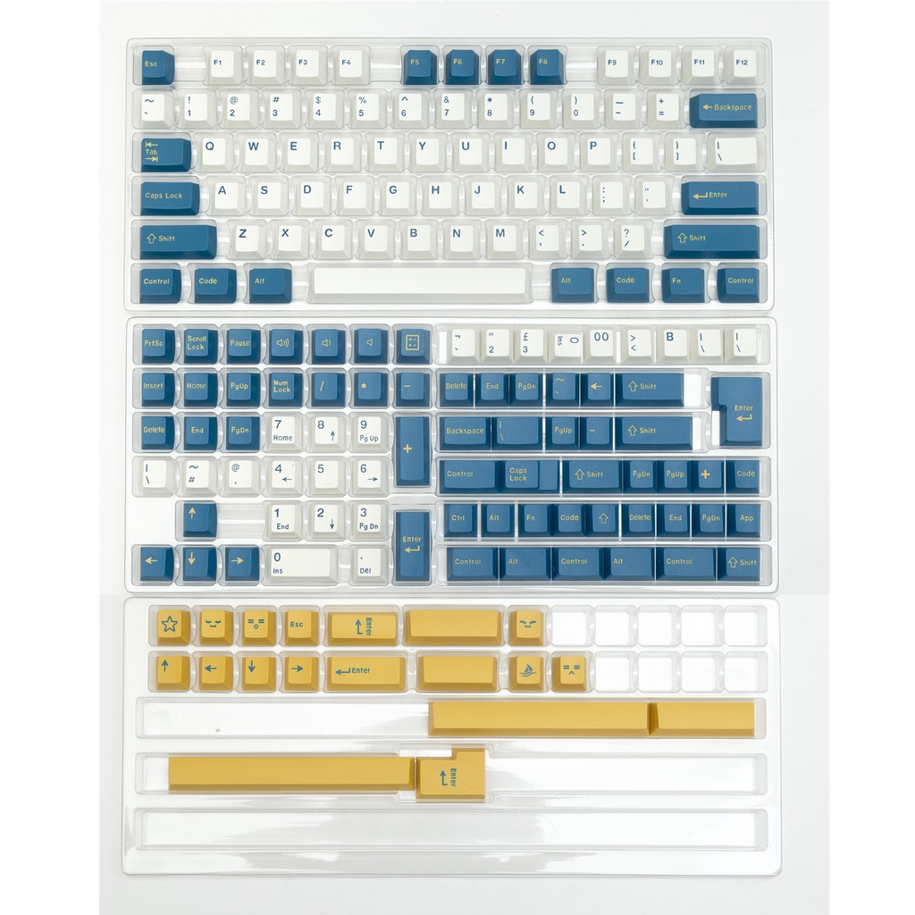 Merlin Keycap Set Doubleshot Cherry Profile Bộ Vỏ Chìa Khóa 173 Nút Cho Máy Tính alice layout