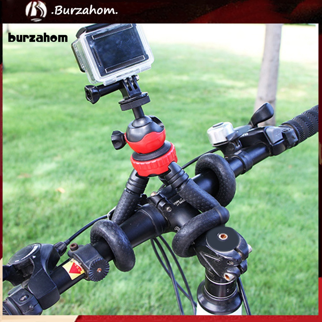 1 Bộ Giá Đỡ Ba Chân Đầu Cầu Linh Hoạt Xoay 360 Độ Ốc Vít 1 / 4 Cho Điện Thoại Dùng Ngoài Trời