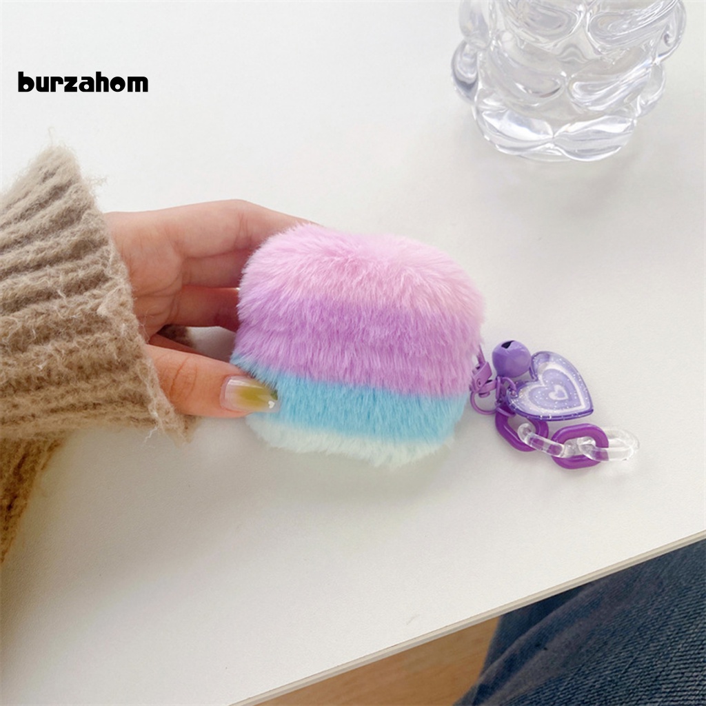 Vỏ Bảo Vệ Hộp Sạc Tai Nghe AirPods Pro 2 Bằng TPU Phủ Lông Nhung Màu Tím / Xanh Dương Chống Sốc / Rơi Vỡ / Vân Tay