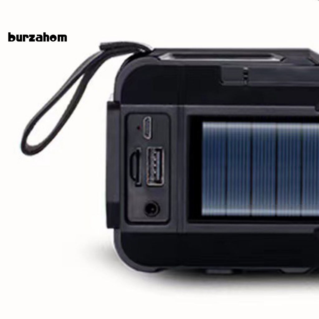 Loa Bluetooth 5.0 Kiêm Đài FM Hỗ Trợ Thẻ Nhớ TF Sử Dụng Năng Lượng Mặt Trời Đa Năng Cho Hoạt Động Ngoài Trời