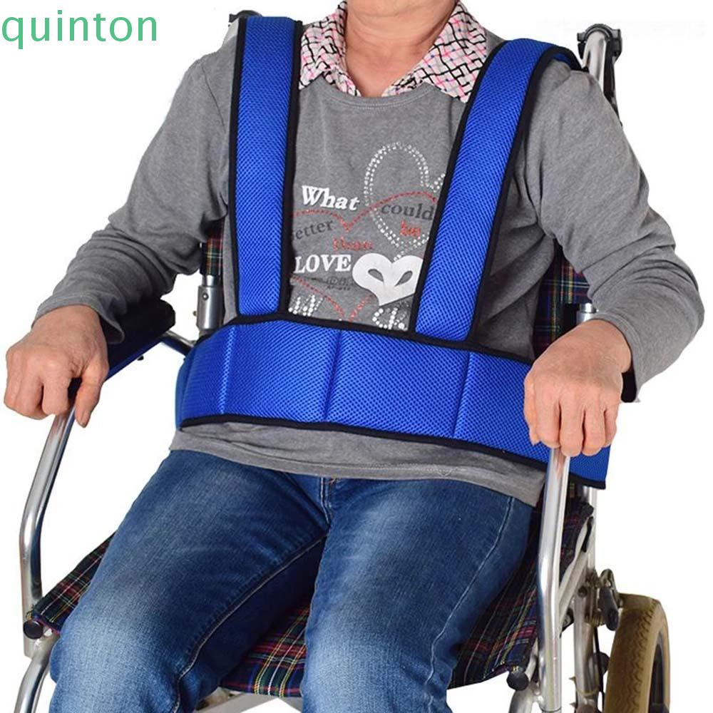 Dây Đai An Toàn Thoáng Khí Màu Xanh Dương Cho Ghế Ngồi Xe Lăn QUINTON