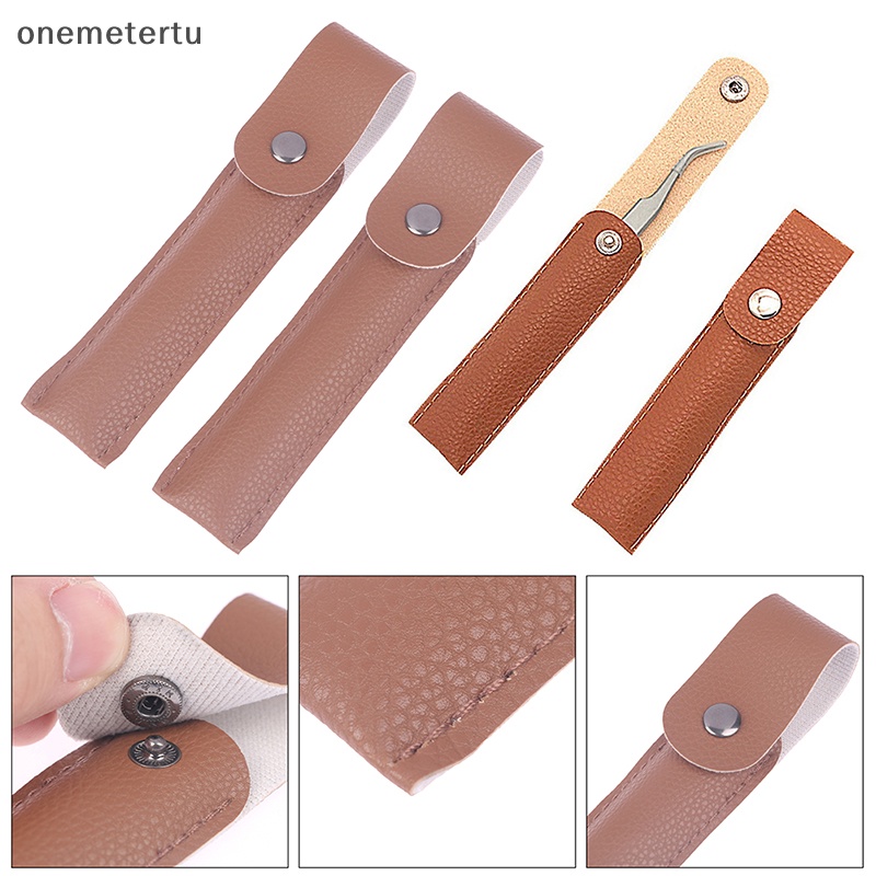 Onemetertu Túi Đựng Nhíp Nối Mi Rỗng Bằng Da PU An Toàn