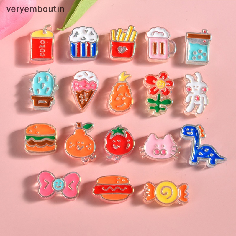 Set 10 Phụ Kiện Trang Trí Ốp Điện Thoại Diy Dễ Thương Xinh Xắn