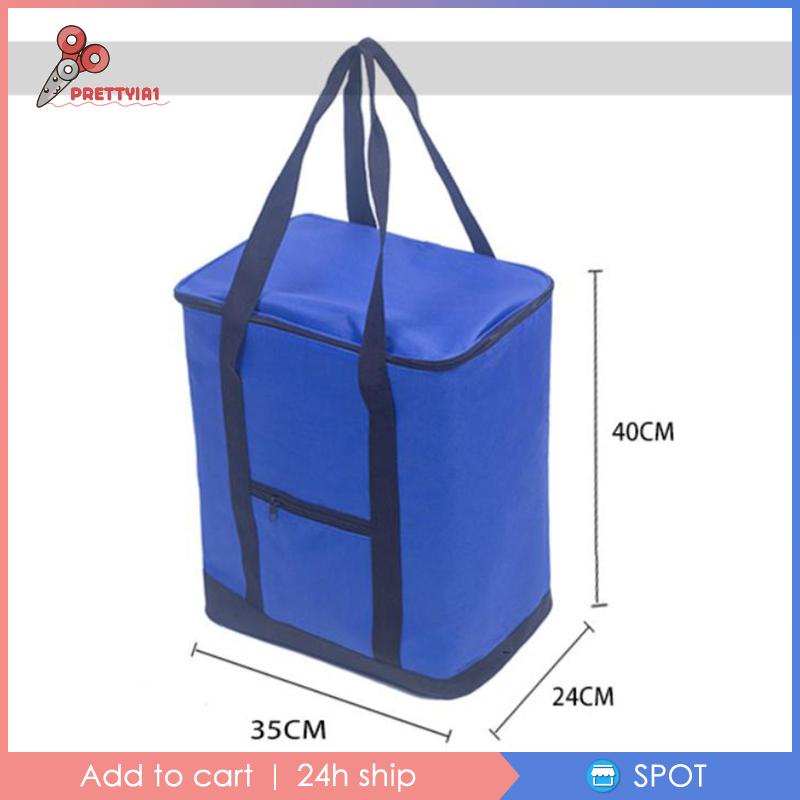 Túi Đựng Đồ Cách Nhiệt Chống Nước Prettyia1 Bền Bỉ Dùng Khi Đi Cắm Trại / Du Lịch