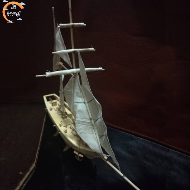 Mô Hình Thuyền Buồm Bằng Gỗ Tỉ Lệ 1: 100 Dùng Trang Trí Nhà Cửa DIY