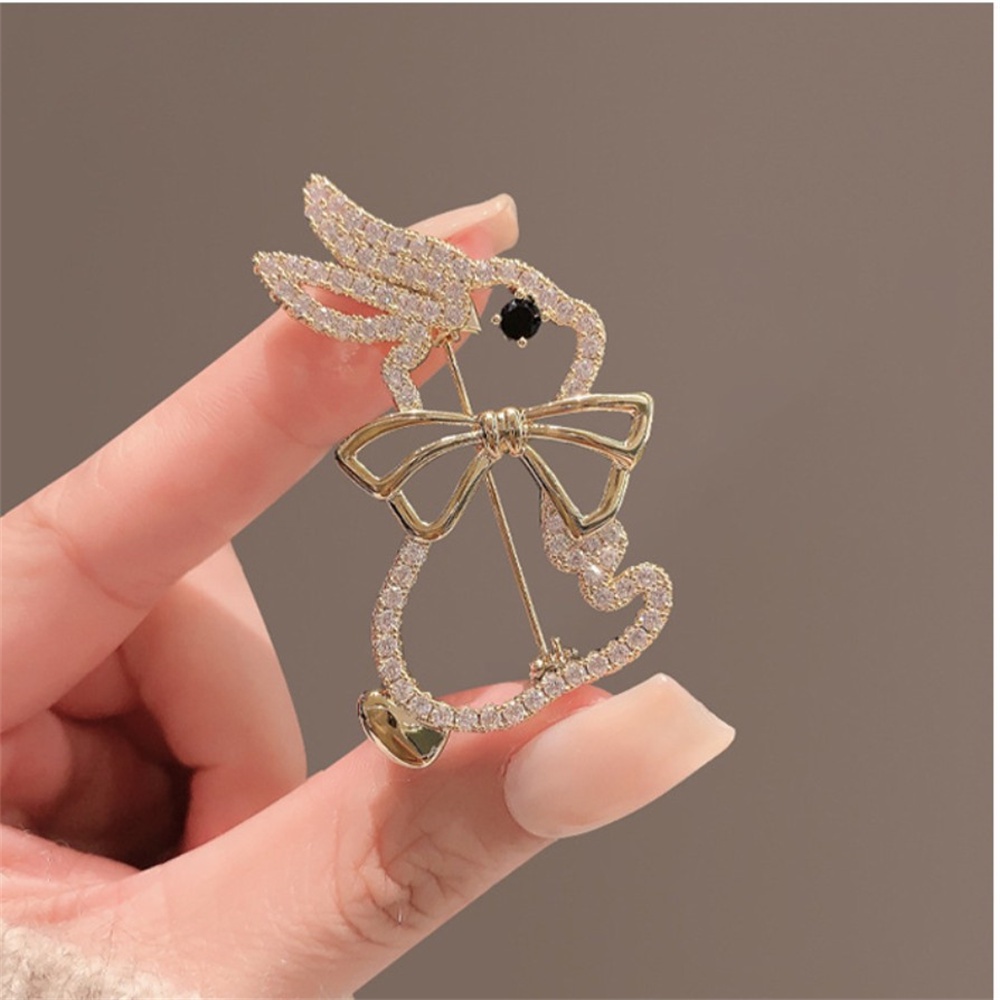 Ghim Cài Áo Hình Chú Ong Đính Đá Pha Lê Thời Trang Cho Nam Nữ