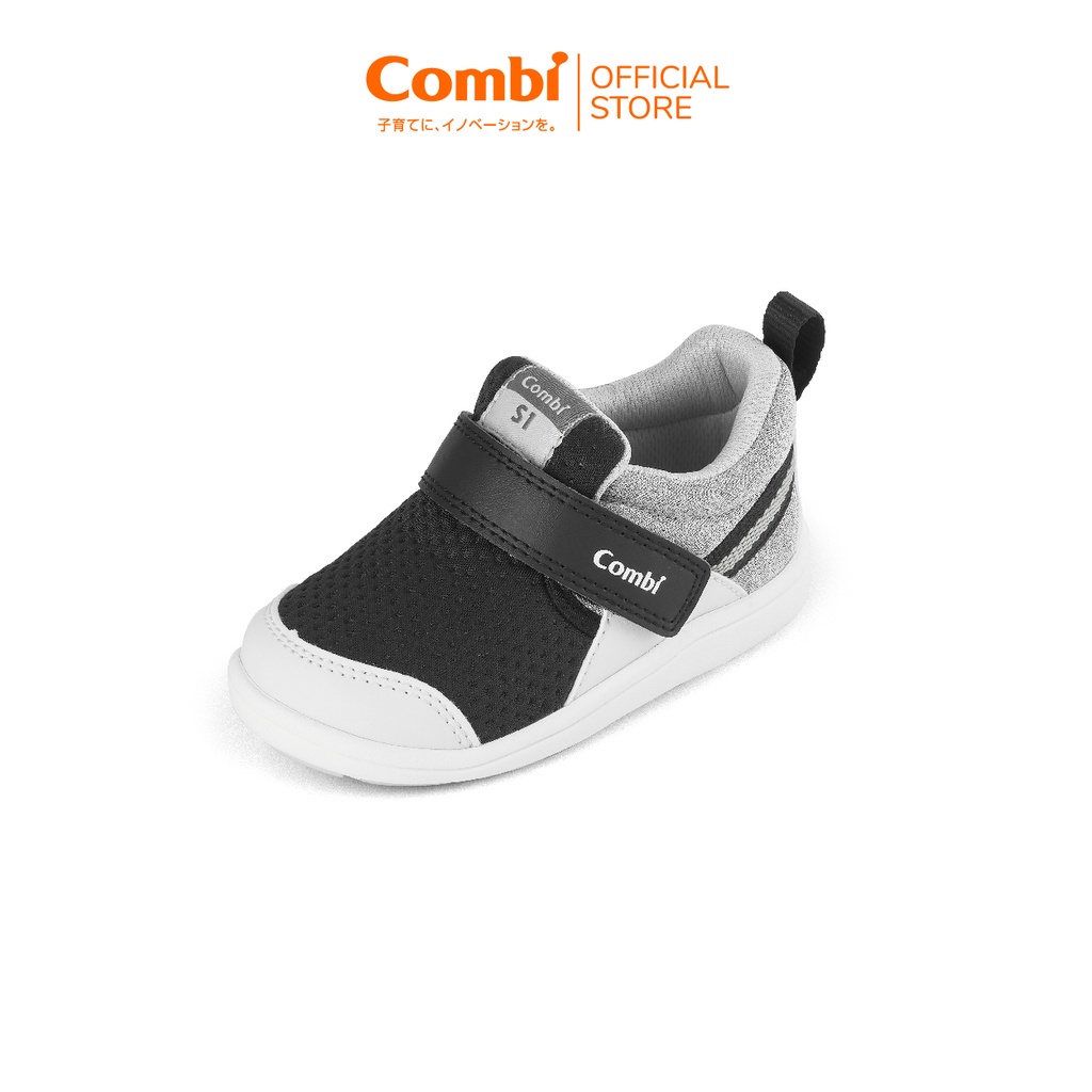 Giày Combi S-Go đế định hình C2103 màu đen/hồng Pastel/xanh Coban