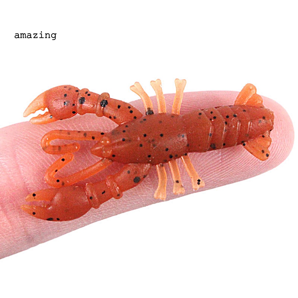 Set 10 Mồi Giả Nhử Cá 4cm / 0.8g Bằng Nhựa PVC Mềm Chống Mòn Màu Sắc Tươi Sáng