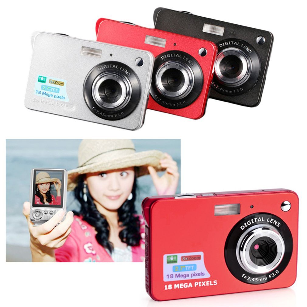 2.7 Inch Tft Lcd Display 18Mp 720P 8X Zoom Hd Digital Camera Anti-Shake Camcorder Videos Cmos Micro Children Gift [Q/2]