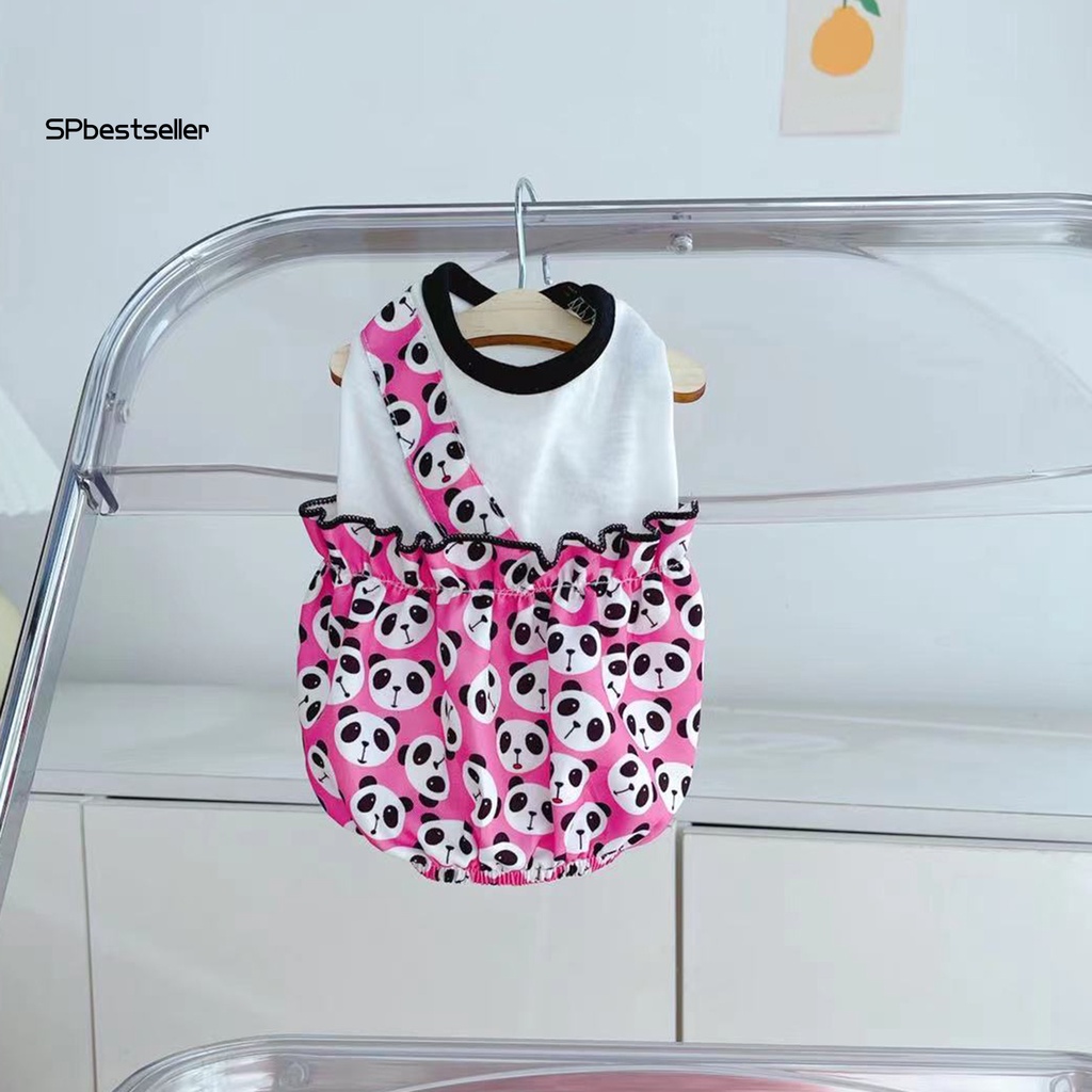 Spbestsellkr Váy Cupcake Bằng Vải Chui Đầu Hai Tầng Mùa Hè Cho Cún Cưng Đi Ra Ngoài