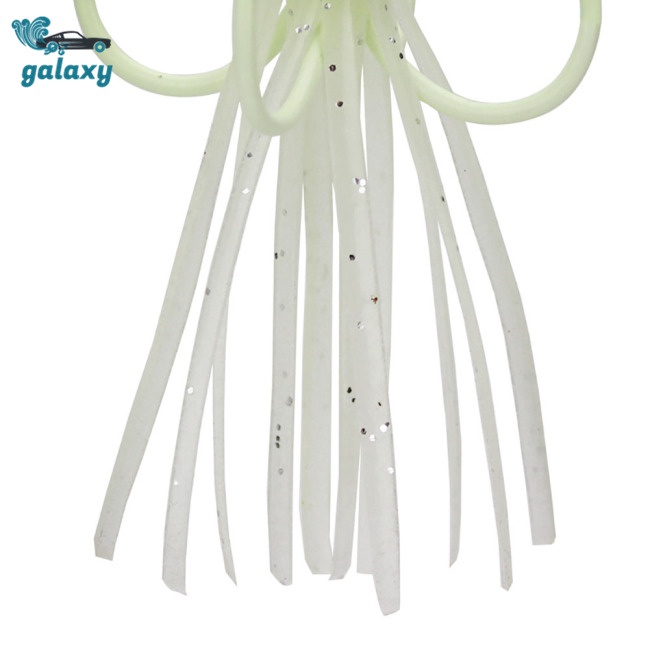 Galaxy Set 5 Mồi Giả Nhử Cá Hình Mực Phát Quang Gắn Kèm Móc Câu