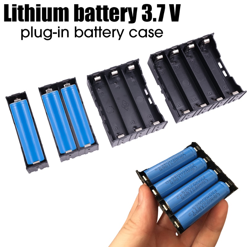 Hộp Đựng Pin 18650 3.7V Mini Bằng Nhựa Có Thể Sạc Lại 1 / 2 / 3 / 4 Ngăn Mẫu Mới DIY