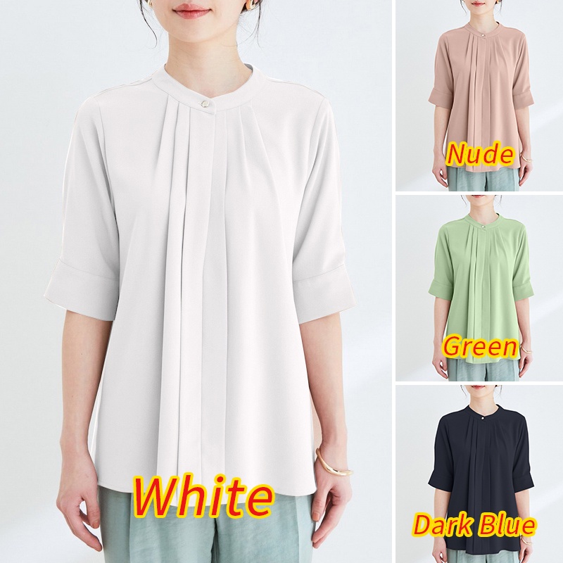 Áo ZANZEA tay lửng phong cách Hàn Quốc thanh lịch dành cho nữ