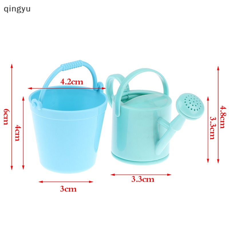 1 Set Bình Tưới Cây Thu Nhỏ Dùng Để Trang Trí Nhà Búp Bê