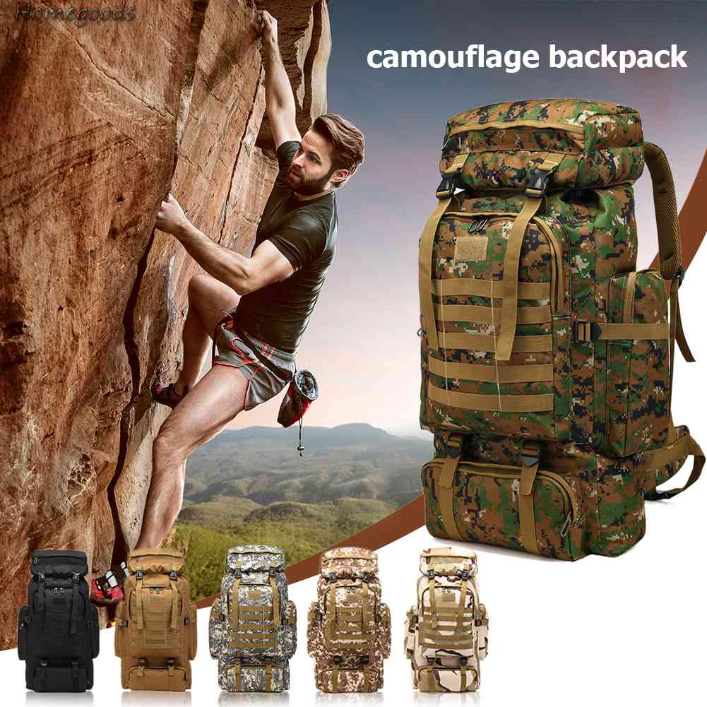 Ba Lô Molle Chống Thấm Nước 80L Tiện Lợi Cho Dã Ngoại