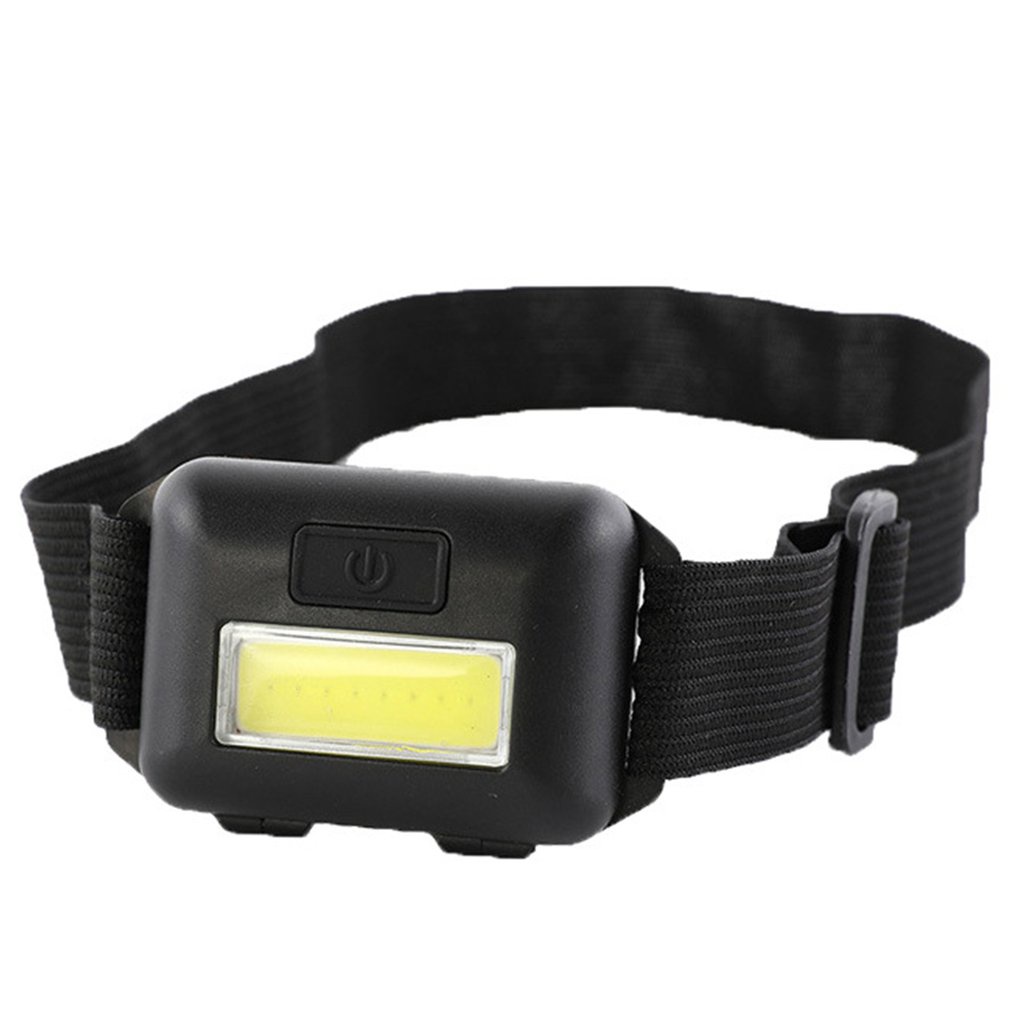 Multifunctional Headlight Mini Cob Plastic Dry Battery Led Portable Outdoor Camping Fishing Lamp [Q/12]