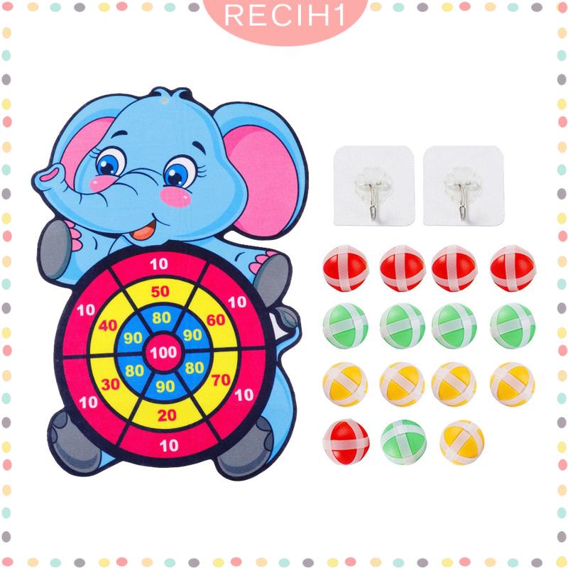 Bộ Trò Chơi Mục Tiêu Dính Kèm 15 Quả Bóng Dính Họa Tiết Hoạt Hình Vui Nhộn Cho Tiệc Bãi Biển