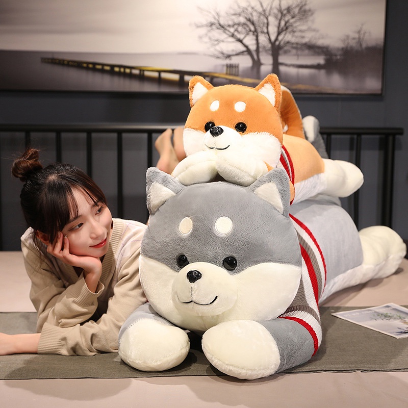 Gối Ôm Nhồi Bông Hình Chú Chó Shiba Inu Đáng Yêu