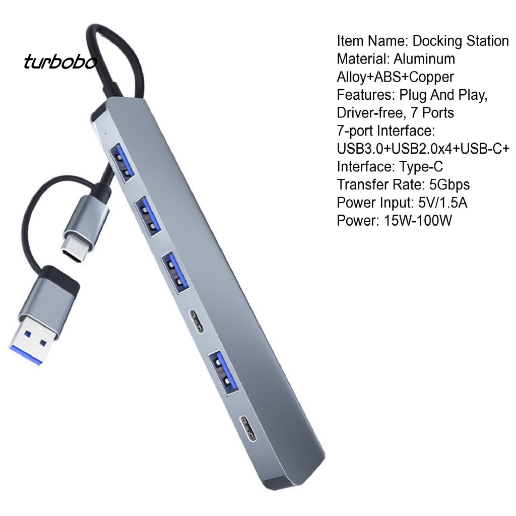 Đế Tản Nhiệt 7 Trong 1 Cổng USB Type C Cho Laptop