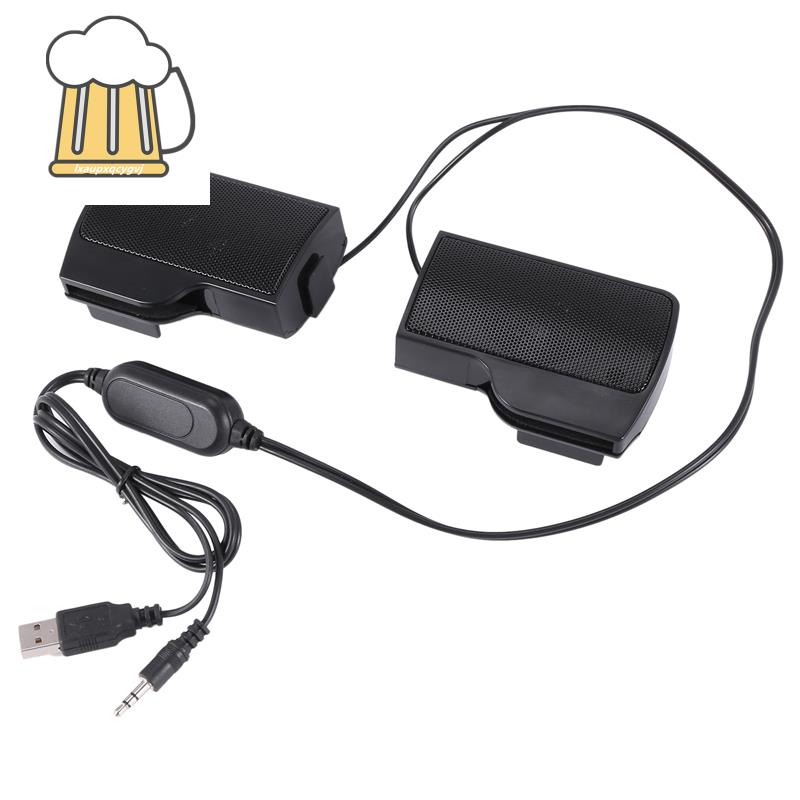 Clip Mini Di động USB Loa âm thanh nổi Soundbar cho Máy tính xách tay Máy tính xách tay Máy tính PC Máy tính xách tay Máy nghe nhạc Điện thoại Mp3