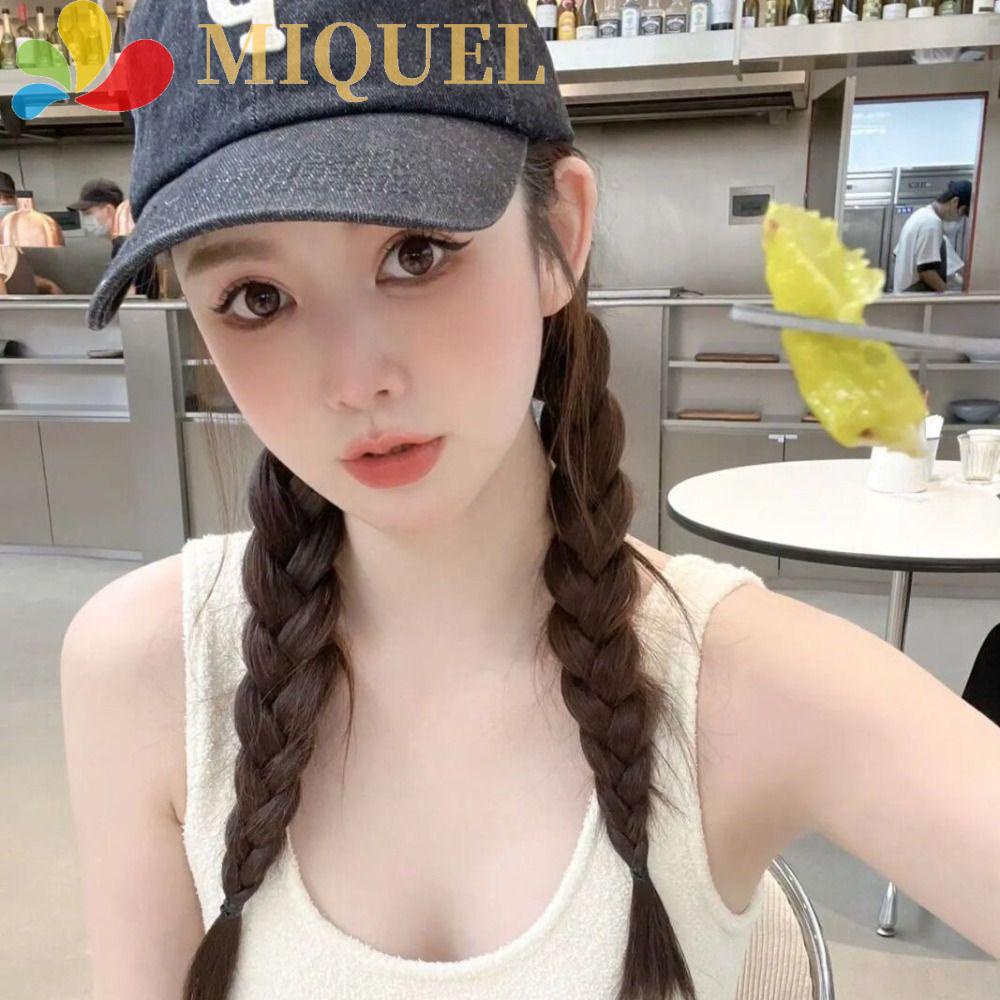 Bím Tóc Giả Màu Đen Bằng Sợi Tổng Hợp Cách Nhiệt Chất Lượng Cao