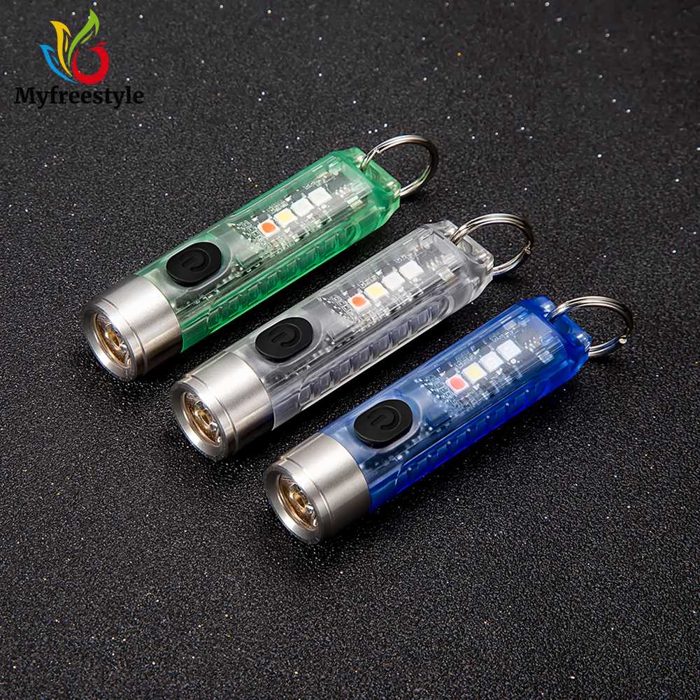 Móc Khóa Đèn Pin Led Mini Sst20 Ánh Sáng Tím 400Lm Không Thấm Nước