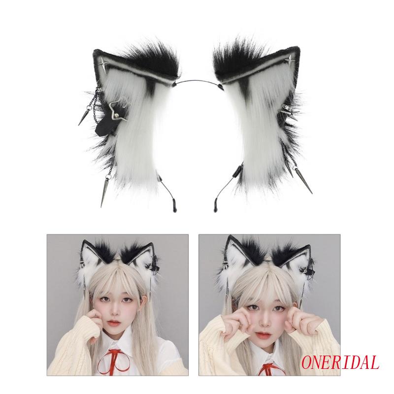 Băng Đô Tai Sói Phong Cách Dân Tộc Nhiều Màu Sắc Dành Cho Học Sinh