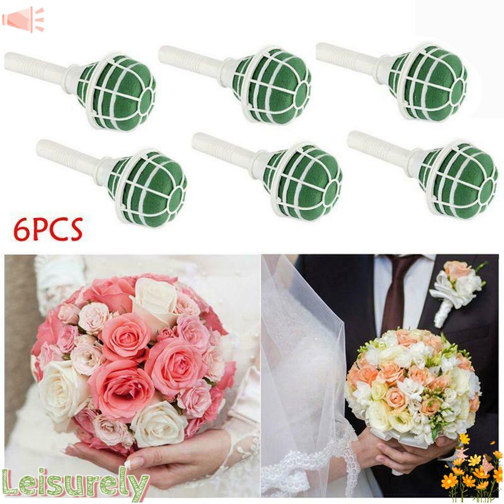 Bộ 6 Giá Đỡ Bó Hoa Cưới Bằng Xốp Có Tay Cầm Tiện Dụng