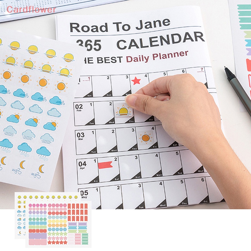 < Cardflower > Lịch Lên Kế Hoạch Hàng Ngày 2023 Đơn Giản Để Làm Kế Hoạch Hàng Tuần Agenda Mới