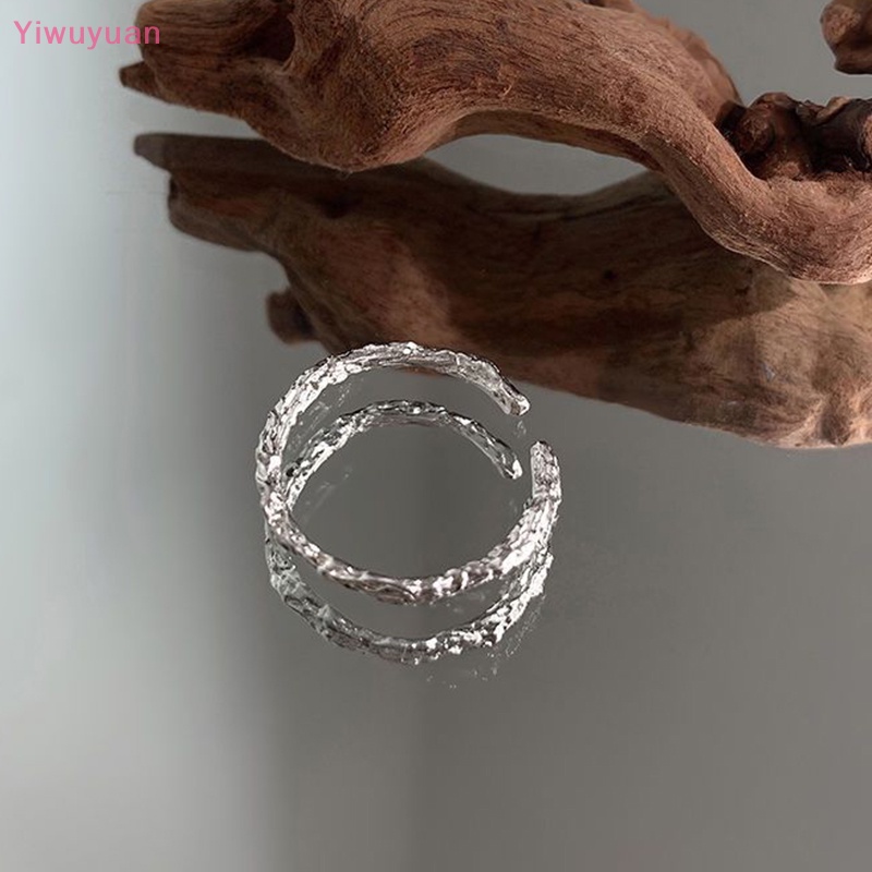 &lt; Yiwuyuan &gt; Nhẫn Hở Điều Chỉnh Được Phong Cách Đơn Giản Cá Tính Hợp Thời Trang Cho Nữ