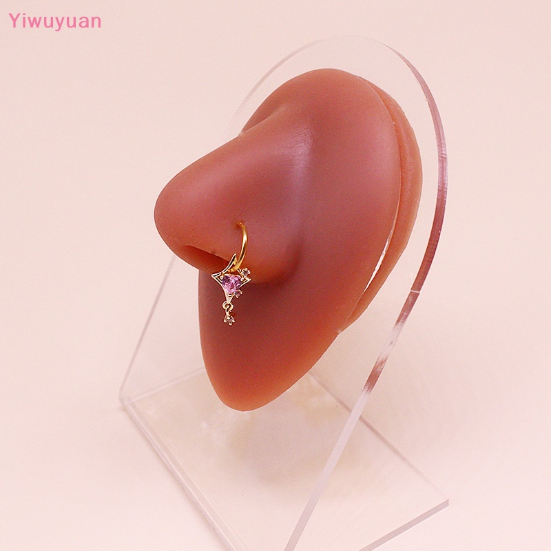 < Yiwuyuan > Khuyên Đeo Mũi / Mắt / Tai Đa Năng Hình Trái Tim / Cánh Bướm Bằng Thép Không Gỉ Mới